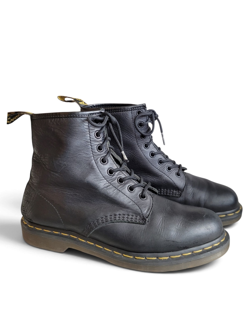 Dr. Martens 1460 Black Leather 8-hole Lace-Up Boots Unisex 42 EU 9M 10W